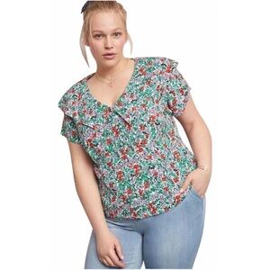 Anthropologie Maeve floral top size 18W